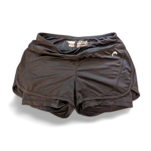 Black HEAD Women's Running Shorts with Spandex Underneath (Size: XS)
